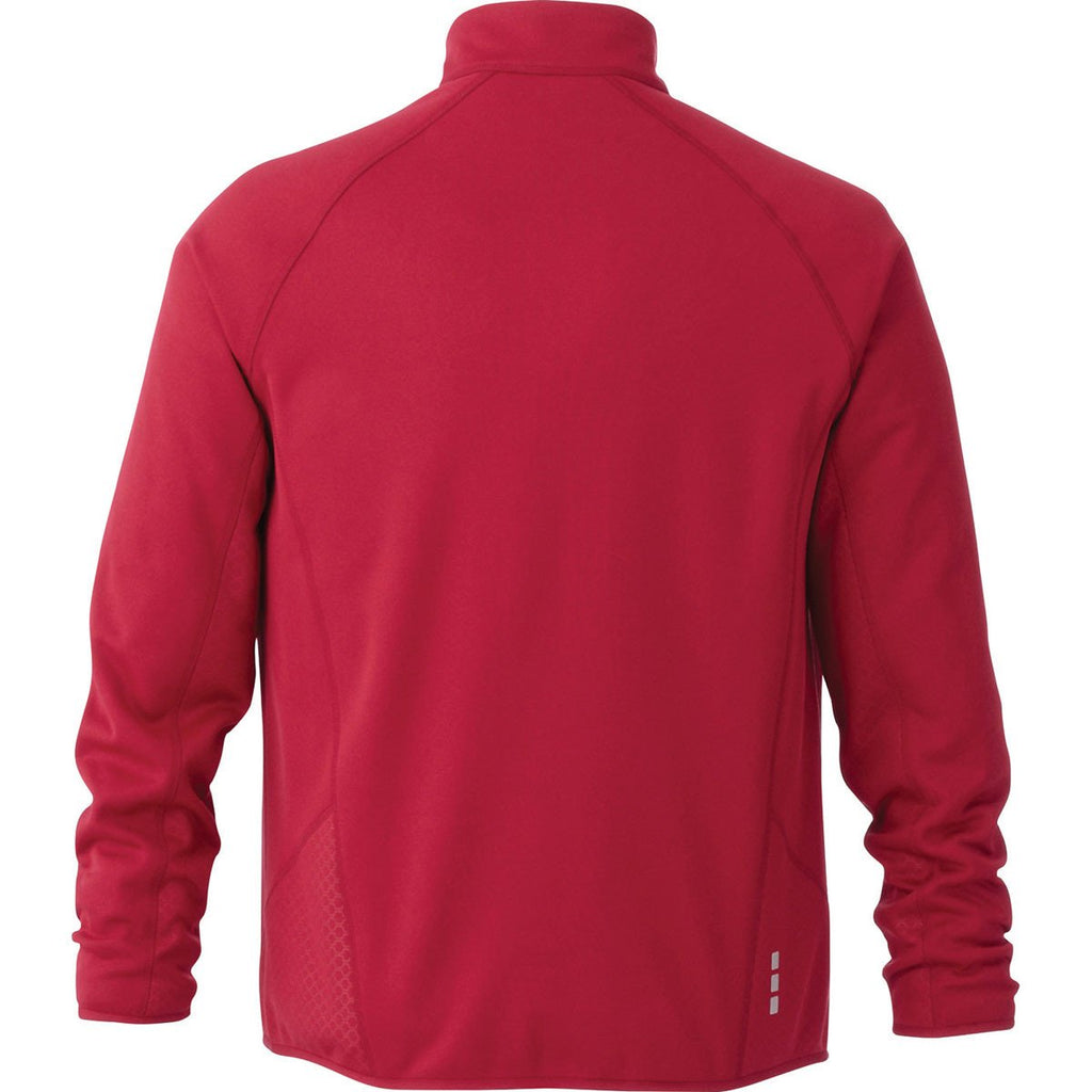Elevate Men's Vintage Red Oyama Knit Jacket