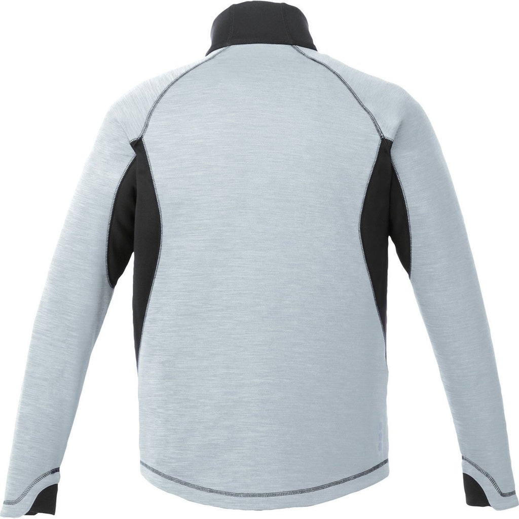 Elevate Men's Silver Heather Langley Knit Jacket