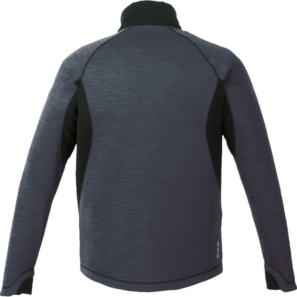 Elevate Men's Smoke Heather Langley Knit Jacket