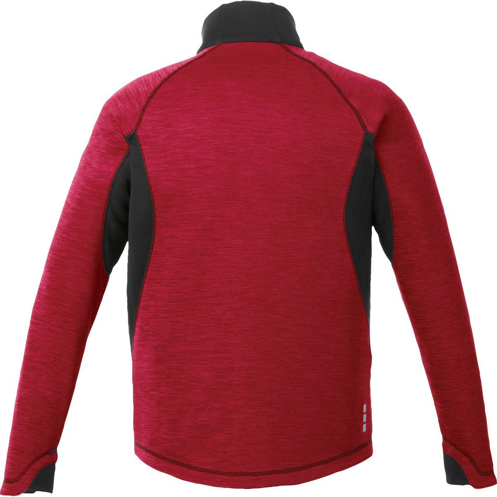 Elevate Men's Vintage Red Langley Knit Jacket