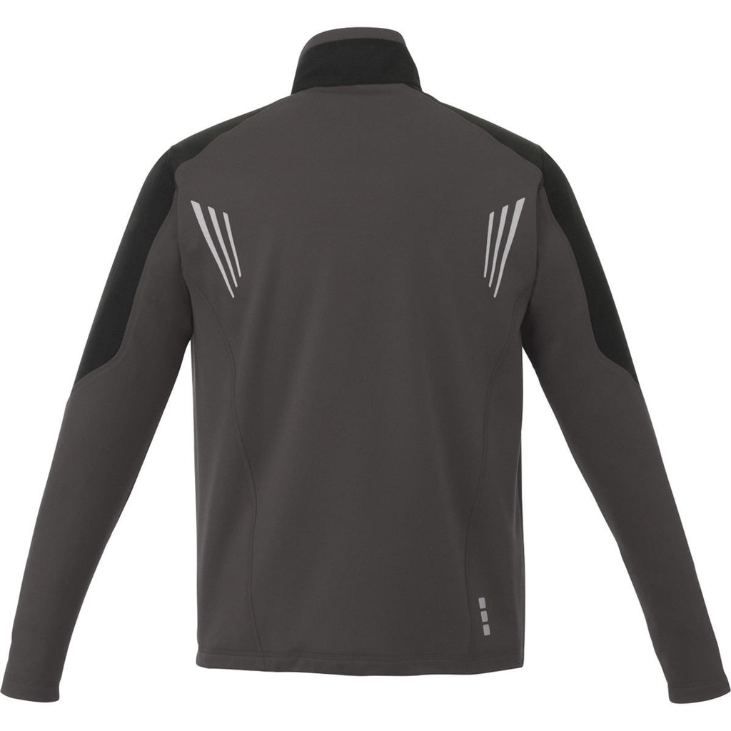 Elevate Men's Black Smoke Sonoma Hybrid Knit Jacket