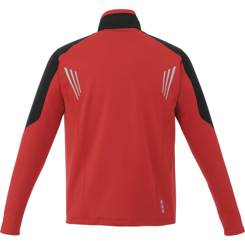 Elevate Men's Team Red Sonoma Hybrid Knit Jacket