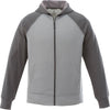 Elevate Men's Heather Grey Anshi Knit Full Zip Hoodie