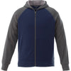 Elevate Men's Navy Anshi Knit Full Zip Hoodie