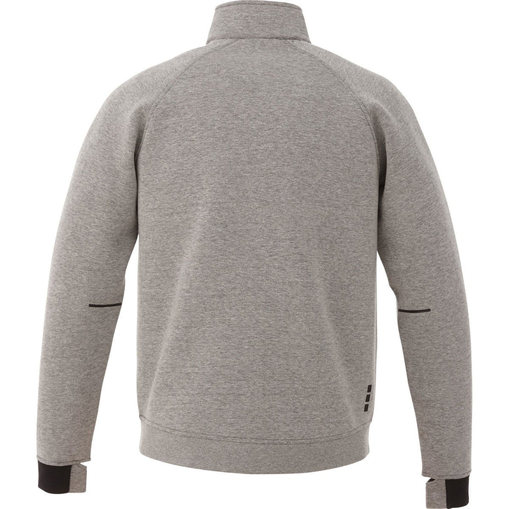 Elevate Men's Medium Heather Grey Kariba Knit Jacket
