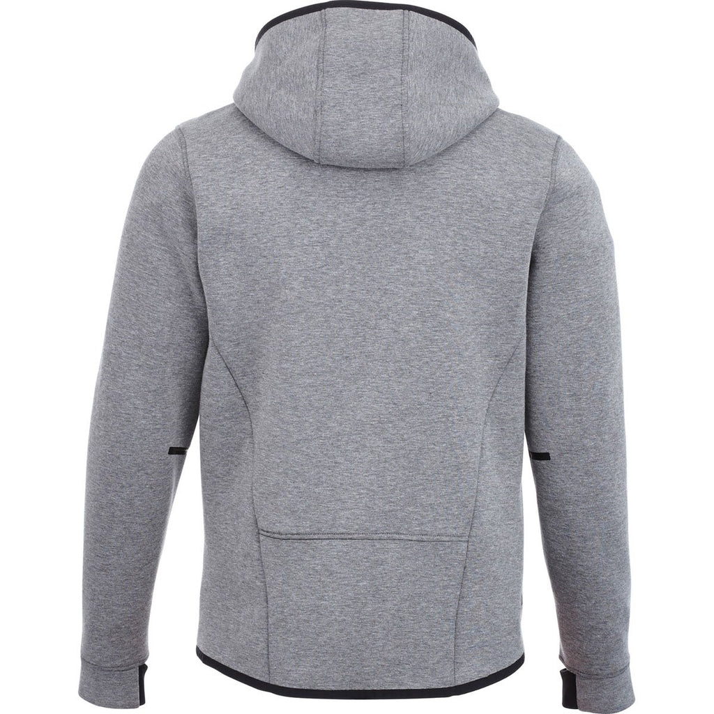 Elevate Men's Medium Heather Grey Chivero Knit Jacket