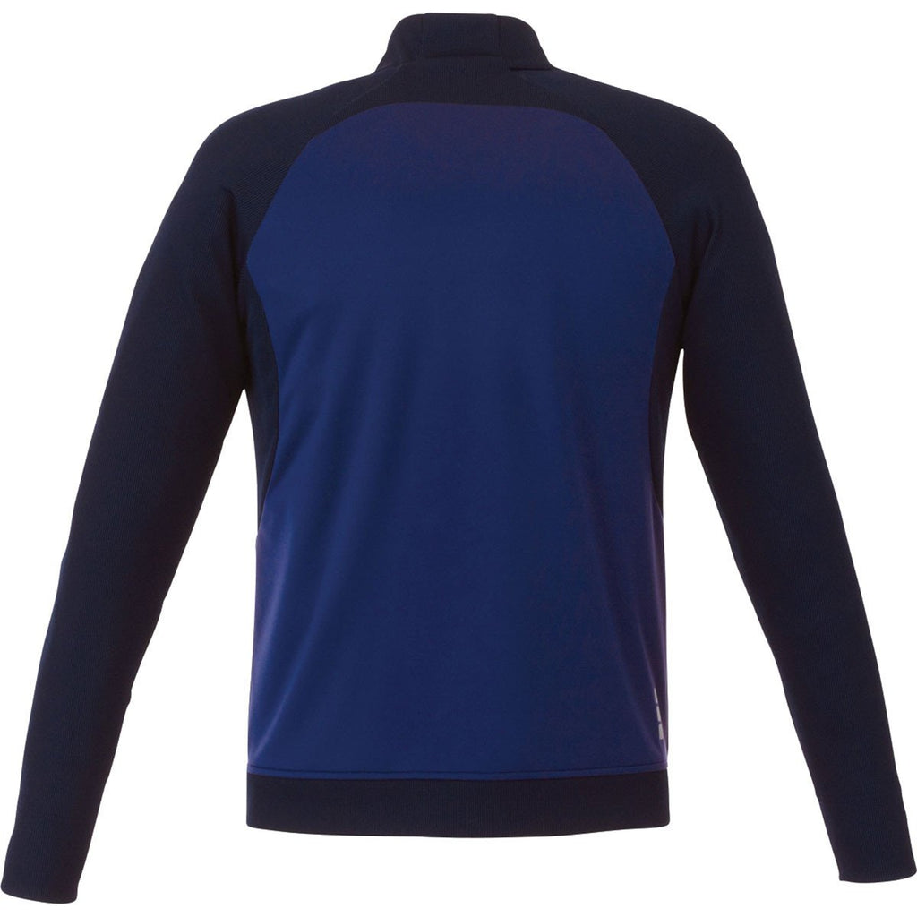 Elevate Men's Vintage Navy Mica Knit Jacket