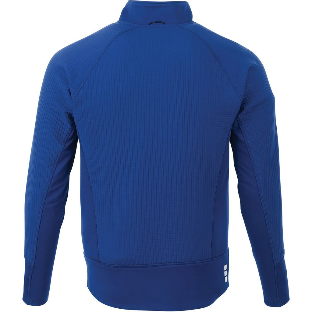 Elevate Men's Metro Blue Panorama Hybrid Knit Jacket