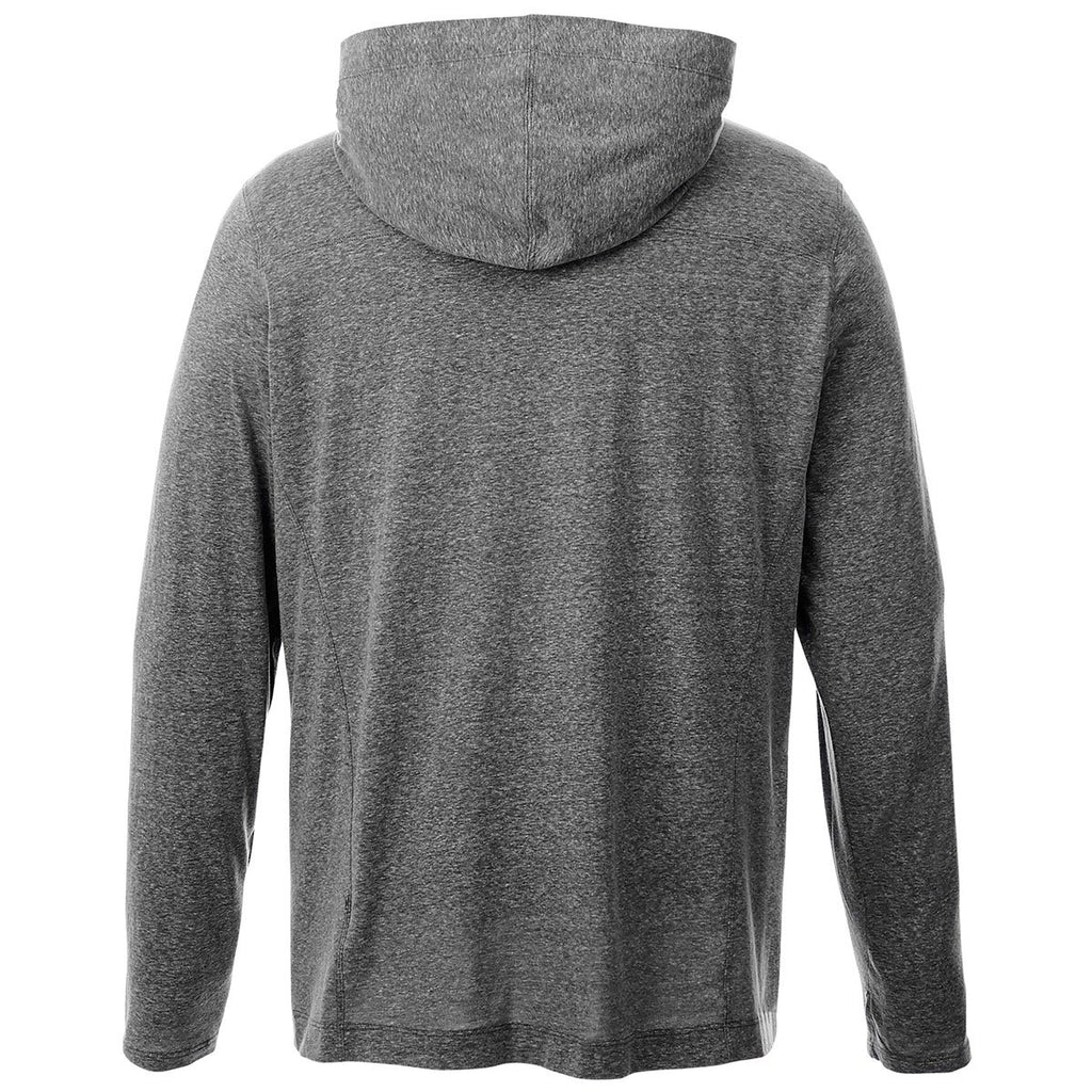 Elevate Men's Heather Dark Charcoal Ashland Knit Hoody