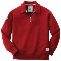 Roots73 Men's Dark Red Killarney Fleece Quarter Zip
