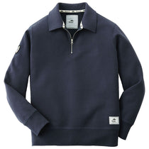 Roots73 Men's Atlantic Navy Killarney Fleece Quarter Zip