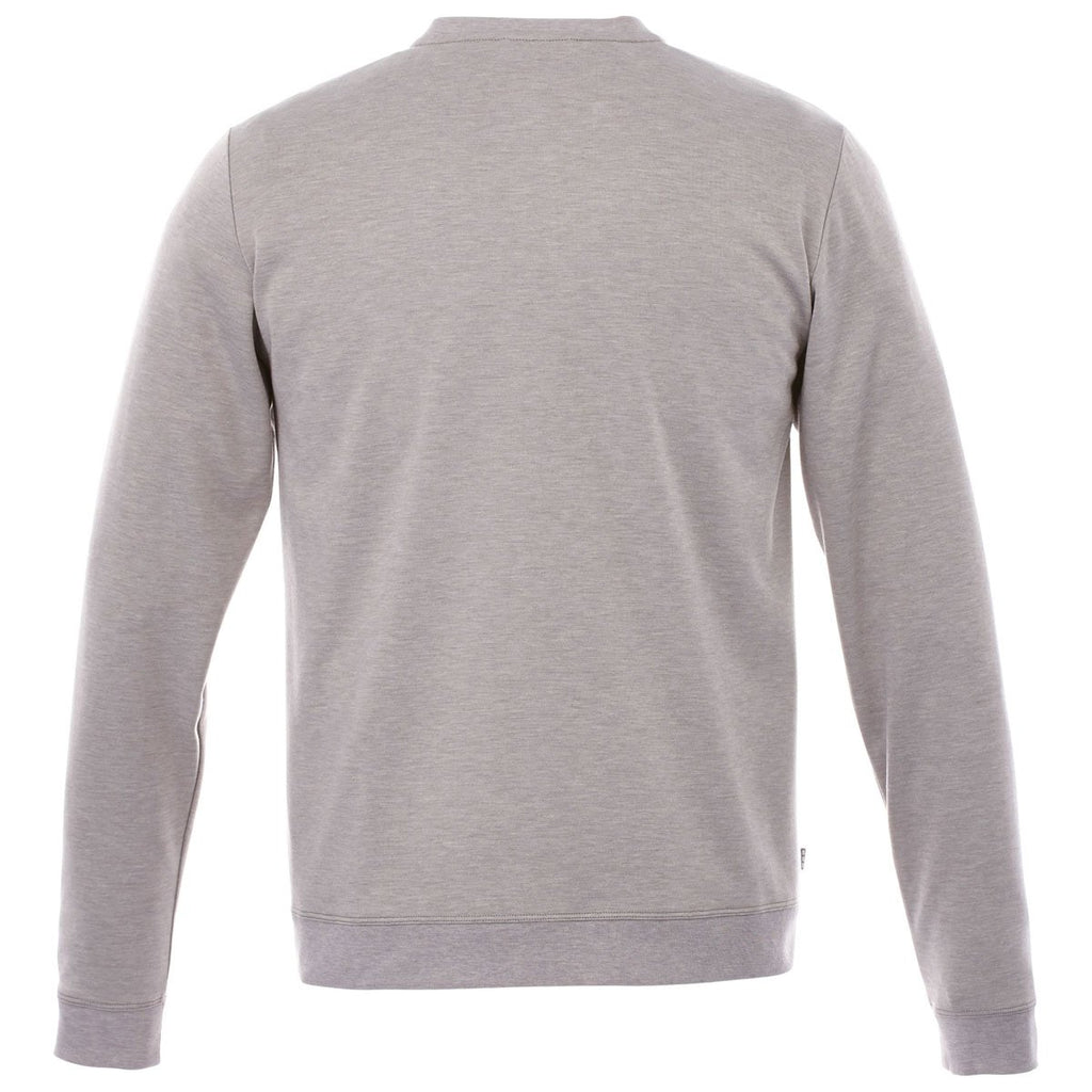 Elevate Men's Heather Grey Bromley Knit V-Neck