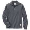Roots73 Men's Dark Charcoal Mix Trentriver Knit Quarter Zip