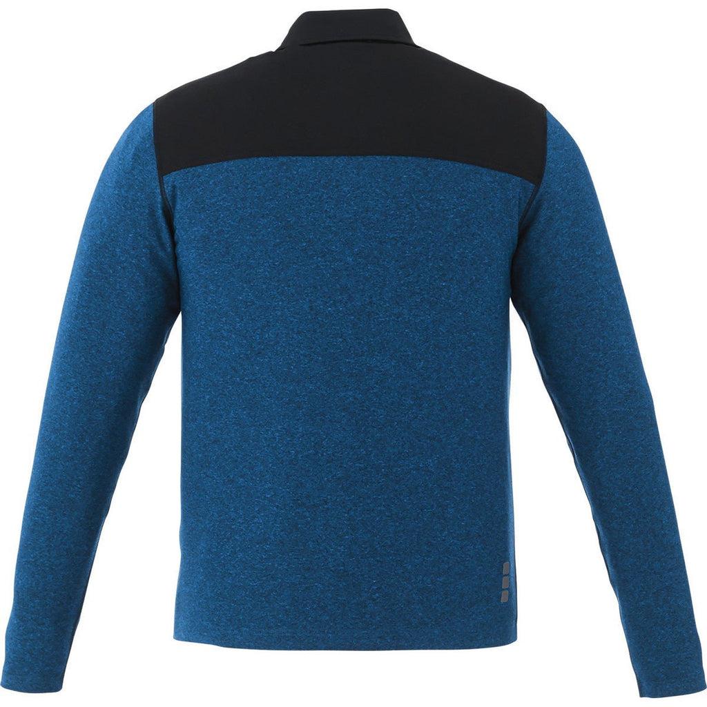 Elevate Men's Olympic Blue Heather Perren Knit Jacket