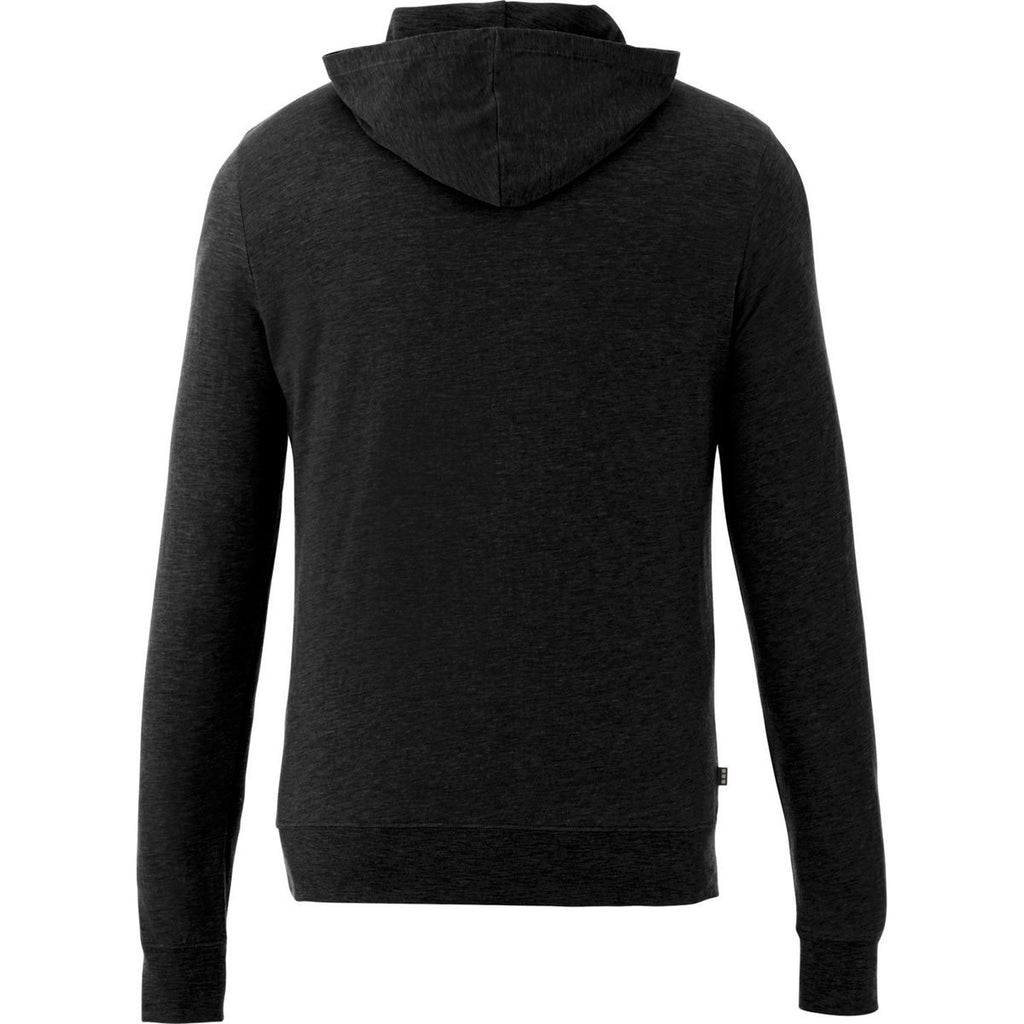 Elevate Men's Black Howson Knit Hoodie