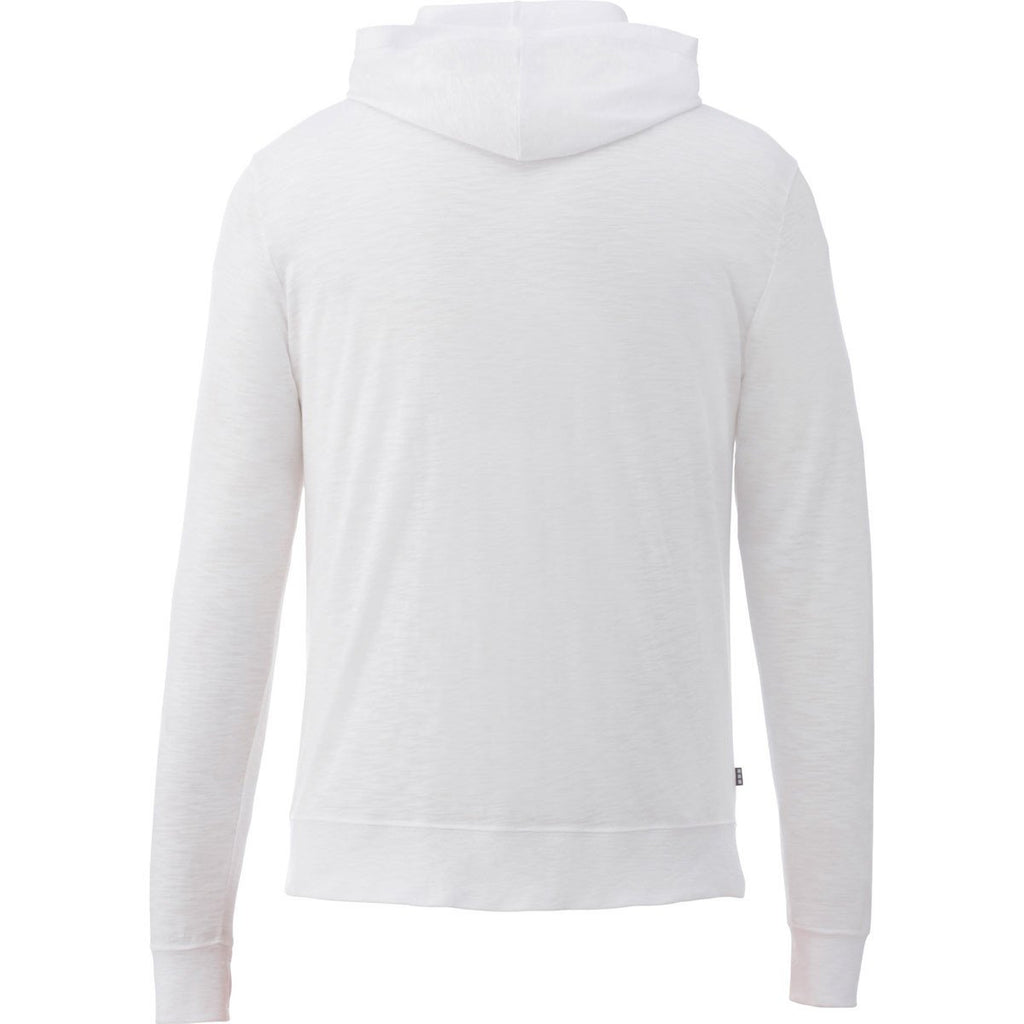 Elevate Men's White Howson Knit Hoodie