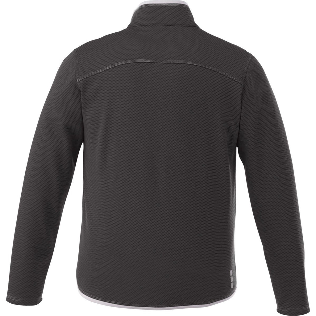 Elevate Men's Black Smoke Cima Knit Jacket