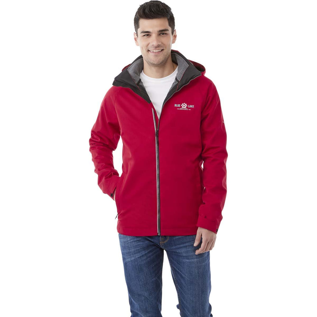 Elevate Men's Team Red/Heather Dark Charcoal Arlington 3-in-1 Jacket