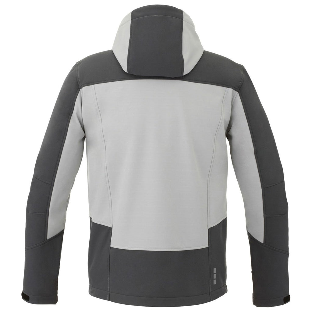 Elevate Men's Fossil/Grey Storm Kangari Softshell Jacket