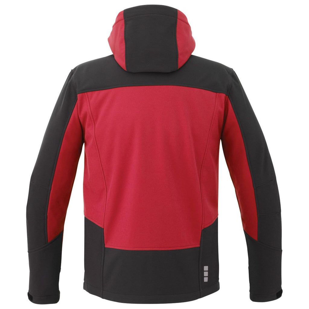 Elevate Men's Team Red/Black Smoke Kangari Softshell Jacket