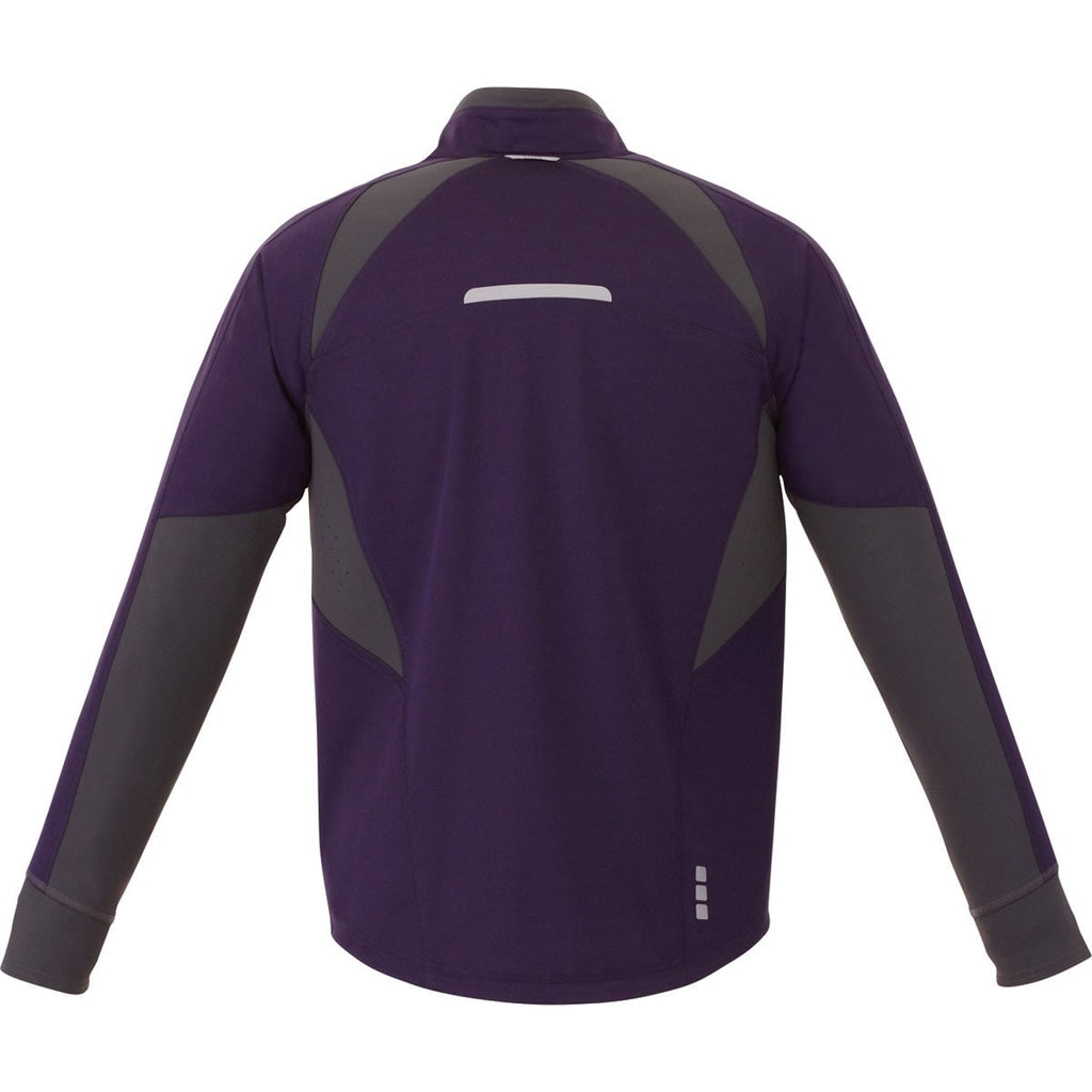 Elevate Men's Dark Plum Sitka Hybrid Softshell Jacket