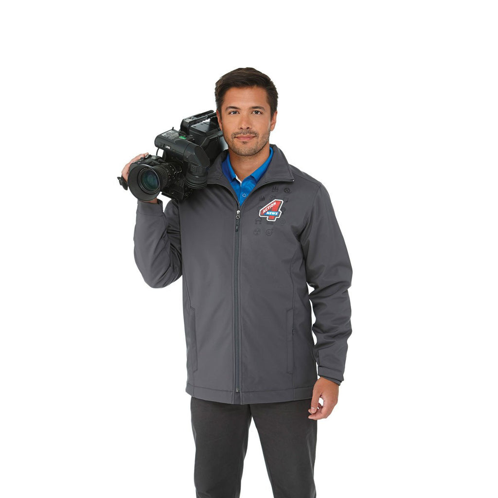 Elevate Men's Grey Storm Lawson Insulated Softshell Jacket