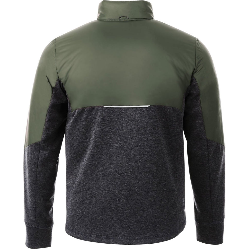 Elevate Men's Loden/Heather Dark Charcoal Fernie Hybrid Insulated Jacket