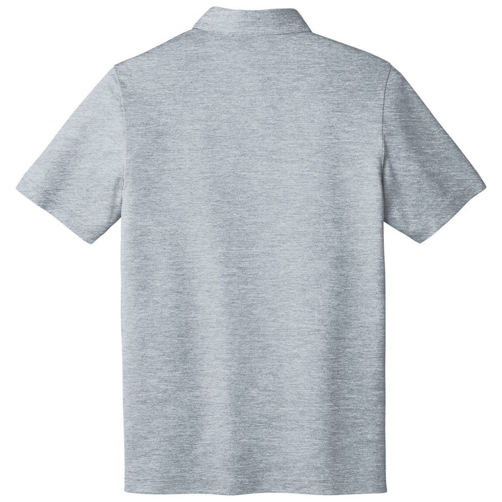 TravisMathew Men's Quiet Shade Grey Heather Oceanside Heather Polo