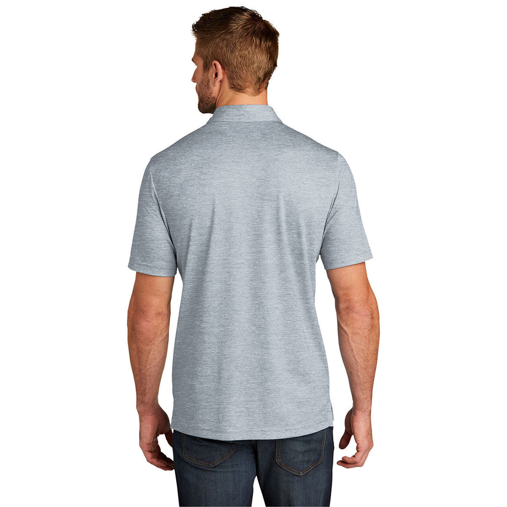 TravisMathew Men's Quiet Shade Grey Heather Oceanside Heather Polo