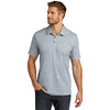 TravisMathew Men's Quiet Shade Grey Heather Oceanside Heather Polo