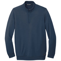 TravisMathew Men's Blue Nights Newport Quarter Zip Fleece