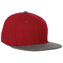 Roots73 Men's Dark Red Heather/Dark Charcoal Mix U-Eston BallCap