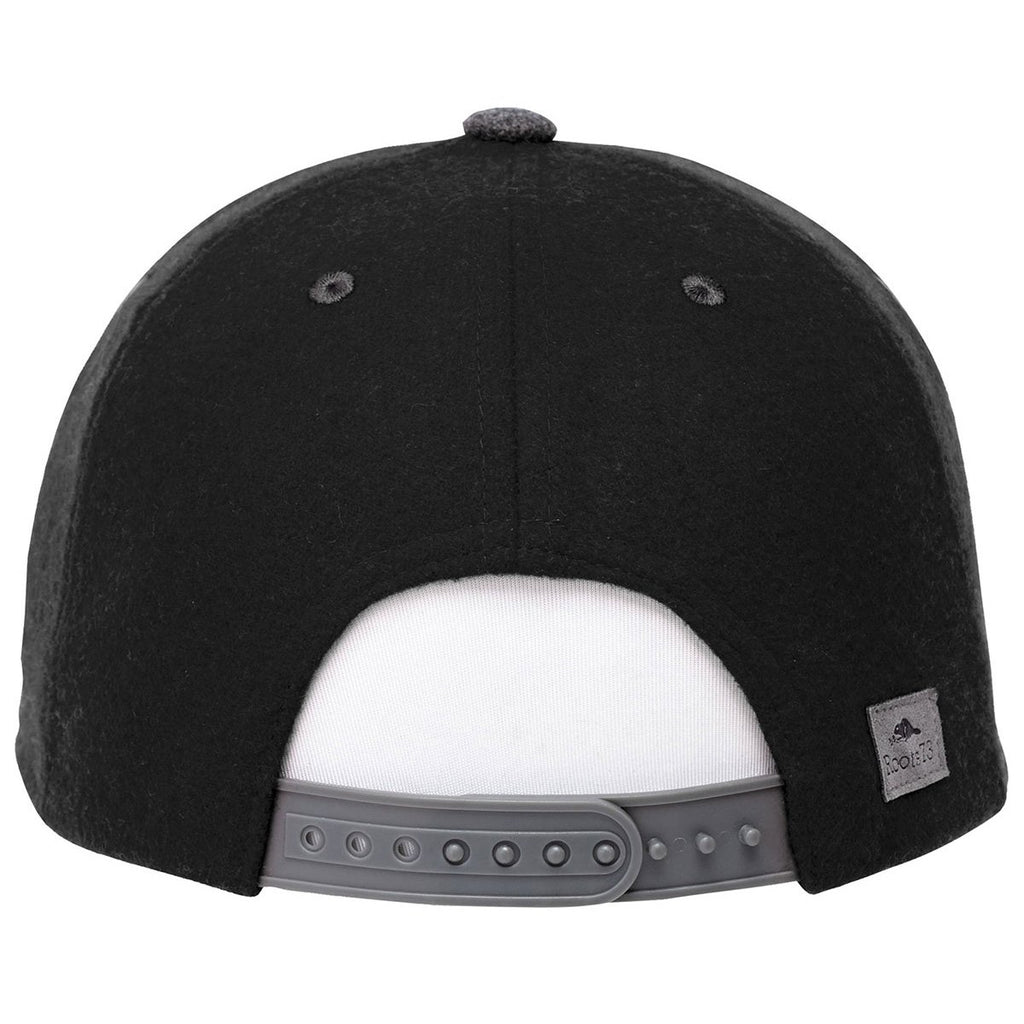 Roots73 Men's Black/Dark Charcoal Mix U-Eston BallCap