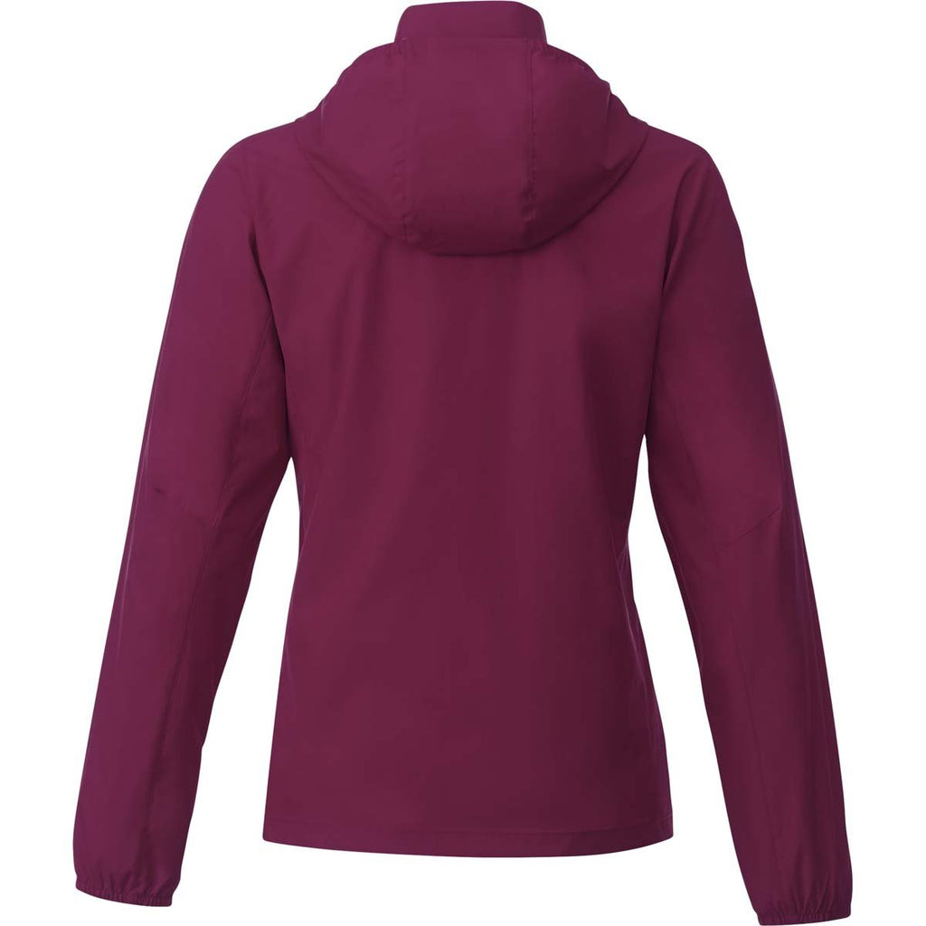 Elevate Women's Maroon Toba Packable Jacket