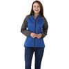 Elevate Women's Metro Blue Heather Mikumi Hybrid Softshell Jacket