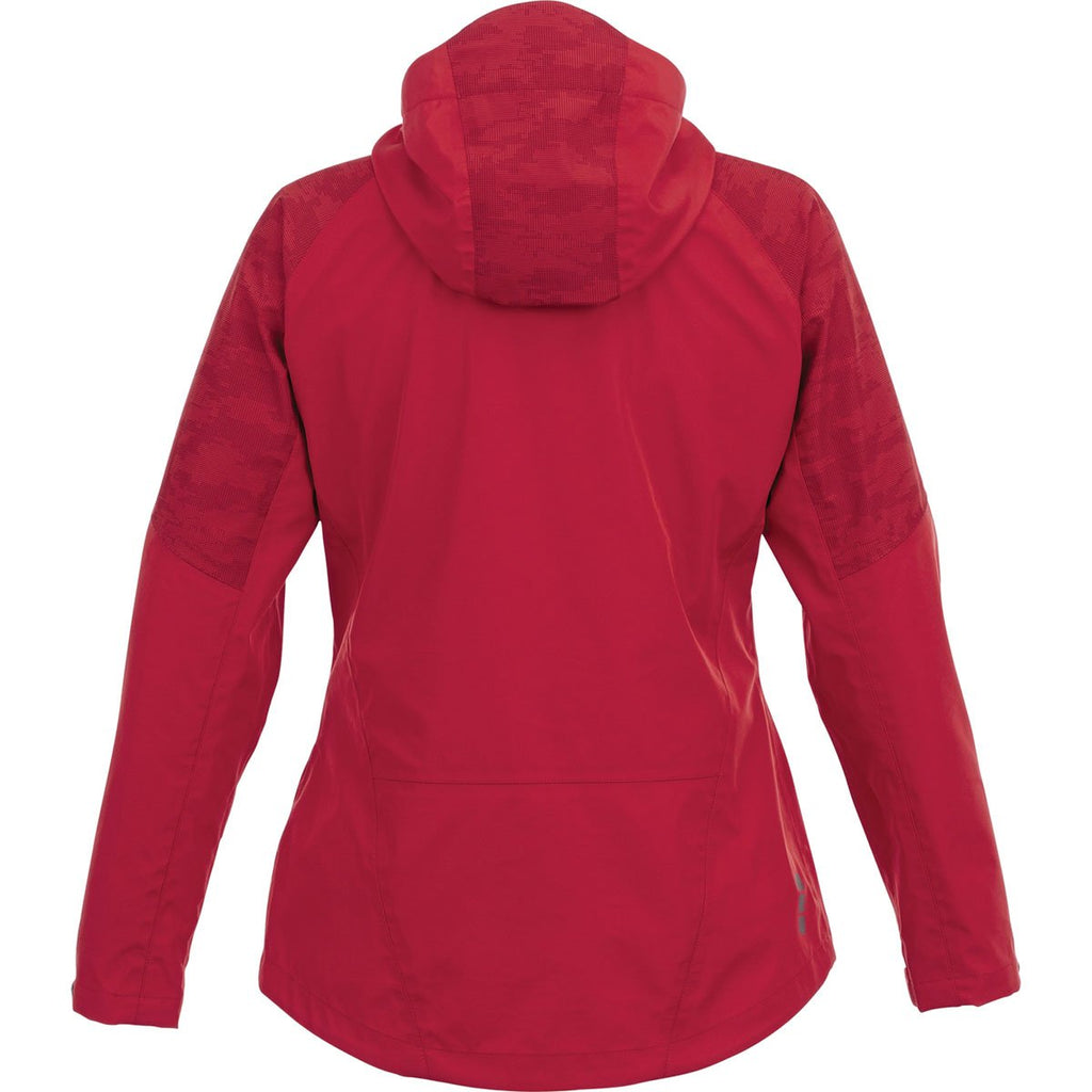 Elevate Women's Vintage Red Index Softshell Jacket