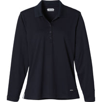 Elevate Women's Navy Brecon Long Sleeve Polo
