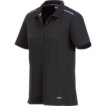 Elevate Women's Black Albula Short Sleeve Polo
