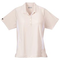 Elevate Women's Stone/White Mitica Short Sleeve Polo