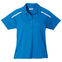 Elevate Women's Olympic Blue/White Nyos Short Sleeve Polo