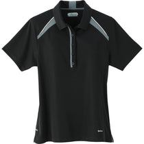 Elevate Women's Black Quinn Short Sleeve Polo