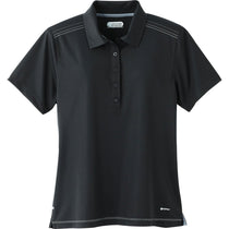 Elevate Women's Black Dunlay Short Sleeve Polo