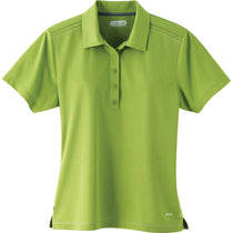 Elevate Women's Dark Citron Green Dunlay Short Sleeve Polo