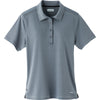 Elevate Women's Steel Grey Dunlay Short Sleeve Polo