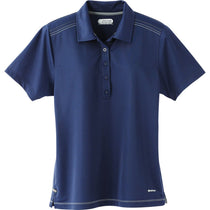 Elevate Women's Vintage Navy Dunlay Short Sleeve Polo