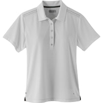 Elevate Women's White Dunlay Short Sleeve Polo