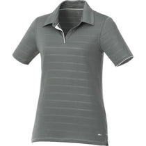 Elevate Women's Steel Grey Prescott Short Sleeve Polo