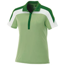 Elevate Women's Green Tea/Juniper/White Vesta Short Sleeve Polo