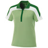 Elevate Women's Green Tea/Juniper/White Vesta Short Sleeve Polo