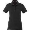 Elevate Women's Black Banfield Short Sleeve Polo